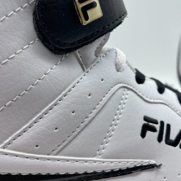 Fila Men's White and Black High-Top Sneakers - Picture 6 of 12